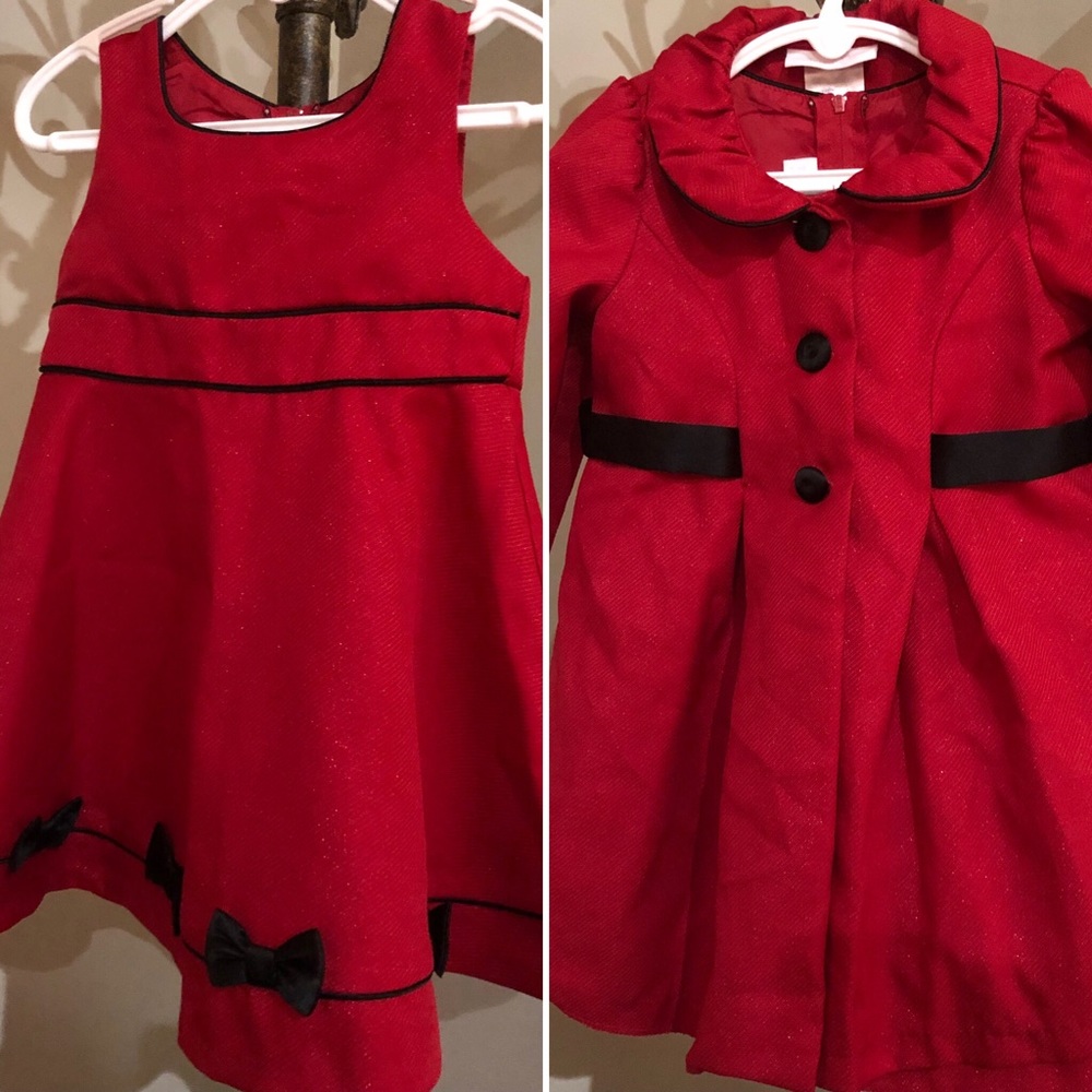 Bonnie Baby Bow Dress AND Coat Set!